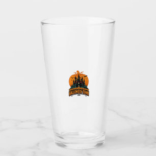 Verre Ville d'Halloween Château Hanté Vintage Citrouille