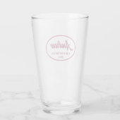 Verre Vin Rouge Stylisé Mariage (Dos)