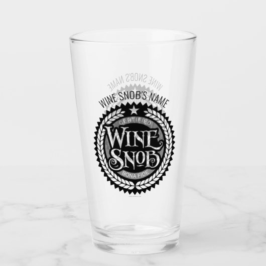 Verre Vin Snob (Devant)