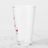 Verre Vino Avant La Fête des mariées Vows/Bachelorette (Gauche)