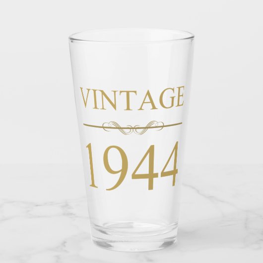 Verre Vintage 1944 80e anniversaire (Devant)