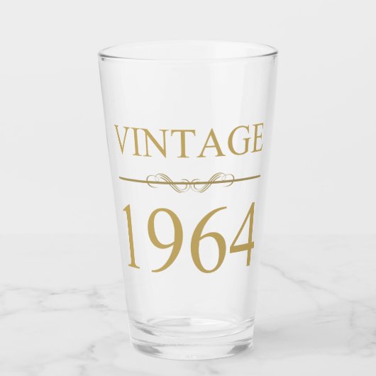 Verre Vintage 1964 60e anniversaire (Devant)