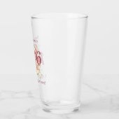 Verre Vintage 1966 60e anniversaire rétro bière violette (Gauche)