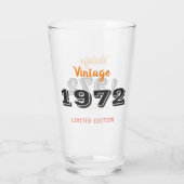 Verre Vintage 197 édition limitée 50e cadeau d'anniversa (Dos)