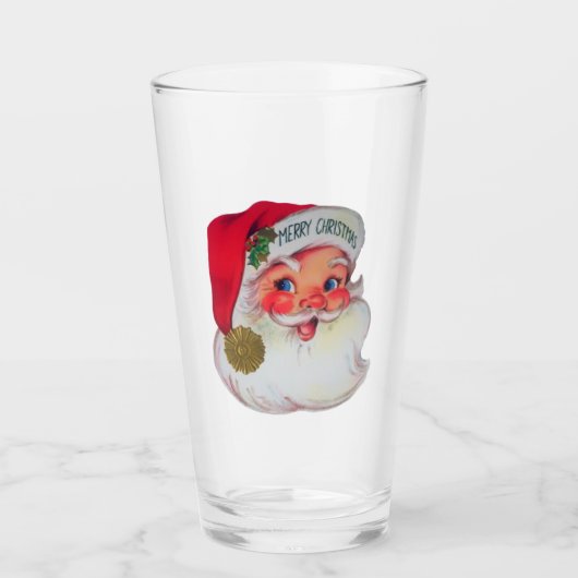 Verre vintage Père Noël (Devant)