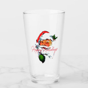 Verre Vintage Père Noël Noël rétro Classique élégant