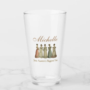Verre Vintage Regency Ladies Jane Austen Fan Ajouter un 