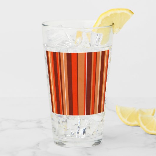Verre Vintage Retro Stripes avec une touche moderne (Dos glace)