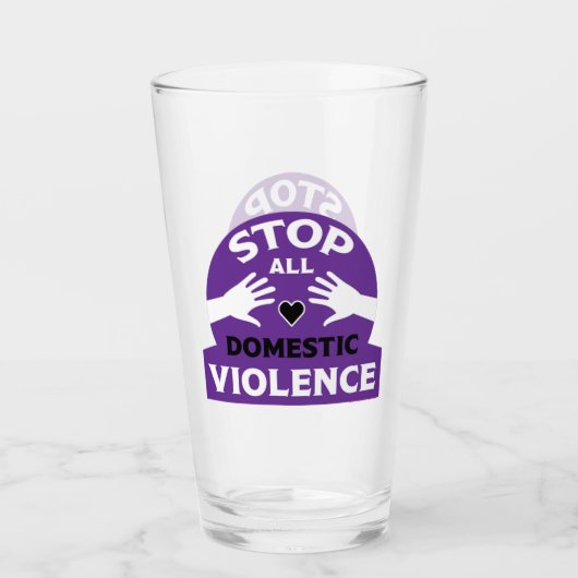 Verre Violence domestique (Devant)