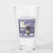 Verre violettes dans un bocal de lune (Dos)