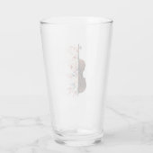 Verre Violon aux fleurs. (Dos)