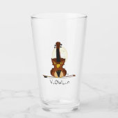 Verre Violon Owl Cute Music Enseignant (Devant)
