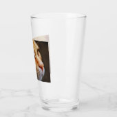 Verre Visage déterminé d'un chat de gingembre (Gauche)