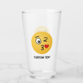 Verre Visage lançant un baiser (Devant)