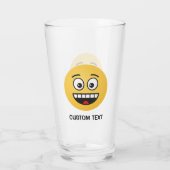 Verre Visage Souriant avec Bouche Ouverte (Dos)