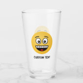 Verre Visage Souriant avec Bouche Ouverte (Devant)