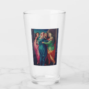 Verre Visitation de la Vierge par Pontormo