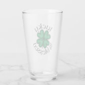 Verre Vitrail irlandais chanceux et béni (Dos)