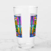 Verre Vitrail Jaune marguerite (Gauche)