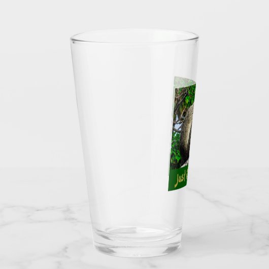 Verre Vitre d'impression de singe vert "Juste refroidir" (Droite)