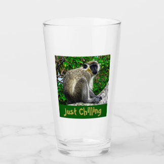 Verre Vitre d'impression de singe vert "Juste refroidir"