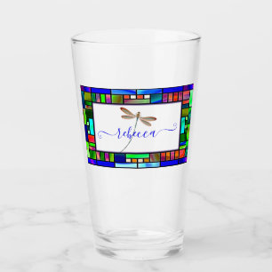 Verre Vitre et libellule personnalisés