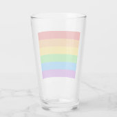 Verre Vive la fierté : Drapeau arc-en-ciel (Dos)