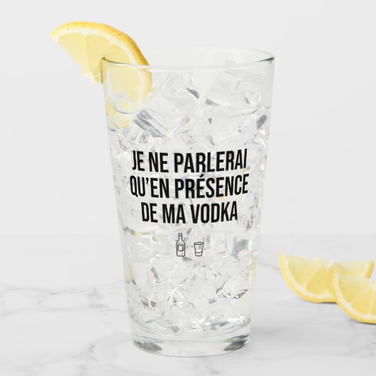 Verre Vodka (Devant glace)