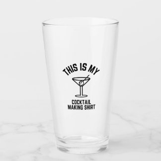Verre Voici ma chemise de fabrication de cocktails