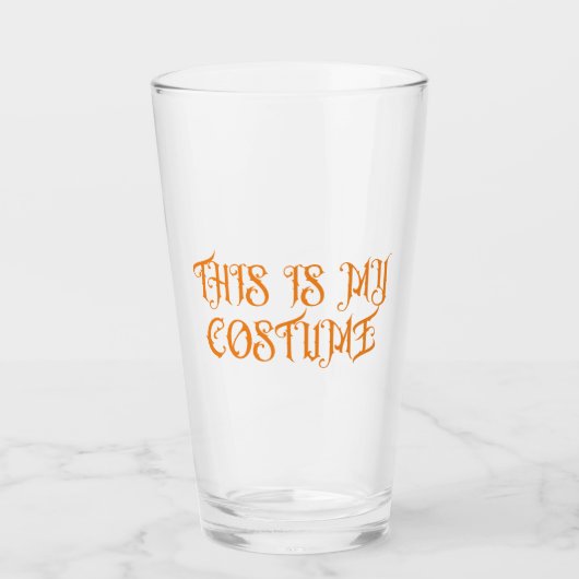 Verre Voici mon costume (Devant)