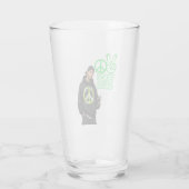 Verre Voix de la paix (Dos)