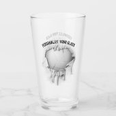 Verre Volley-ball déchiré (Personnalisé) (Devant)