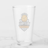 Verre Volleyball AJOUTER TEXTE École Varsity Team Joueur (Dos)