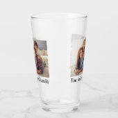 Verre VOS 2 photos & nom personnalisé (Gauche)