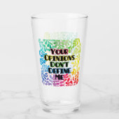 Verre Vos opinions ne me définissent pas (Dos)