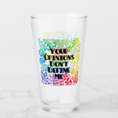 Verre Vos opinions ne me définissent pas (Devant)