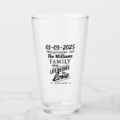 Verre Votre date de coutume de souvenir de partie de la (Devant)