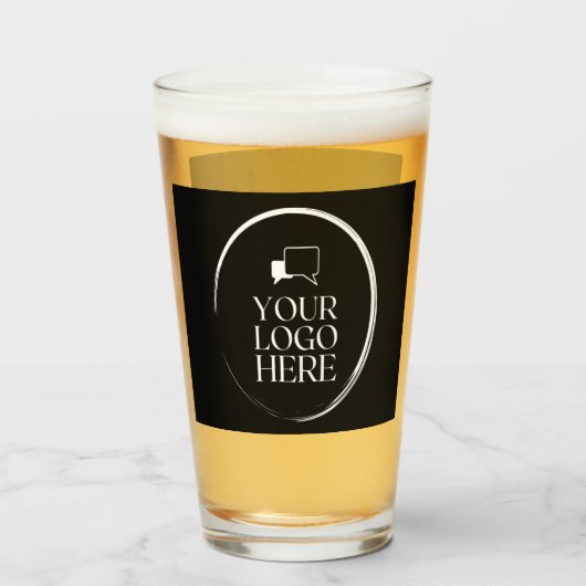 Verre Votre logo ici moderne (Devant (rempli))