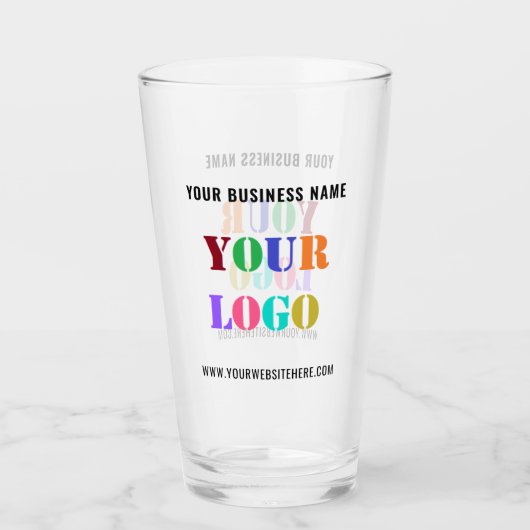 Verre Votre Logo Texte promotionnel Business Glass Modèl (Devant)