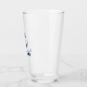 Verre Votre nom de bateau Marine Ancre bleue (Gauche)