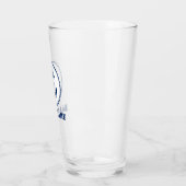 Verre Votre nom de bateau Marine Blue Rope & Ancre (Gauche)