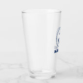 Verre Votre nom de bateau Marine Blue Rope & Ancre (Droite)