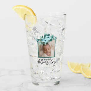 Verre Votre première rose de greenery pour la fête des M