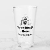 Verre Votre propre image et texte (Dos)