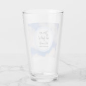 Verre Vous êtes la Lumière du monde Bible Verse Bleu (Dos)