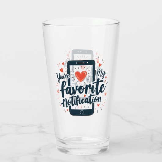 Verre Vous êtes mon affection numérique de notification  (Dos)