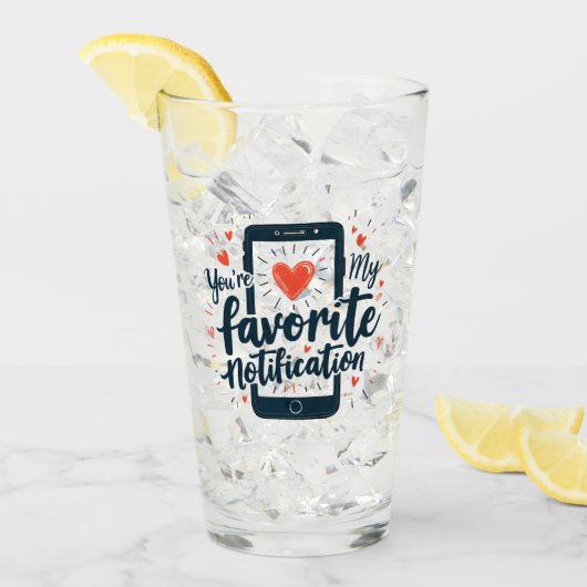Verre Vous êtes mon affection numérique de notification (Devant glace)