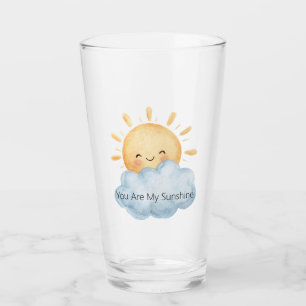 Verre Vous êtes mon bonheur Soleil Nuage Heureux