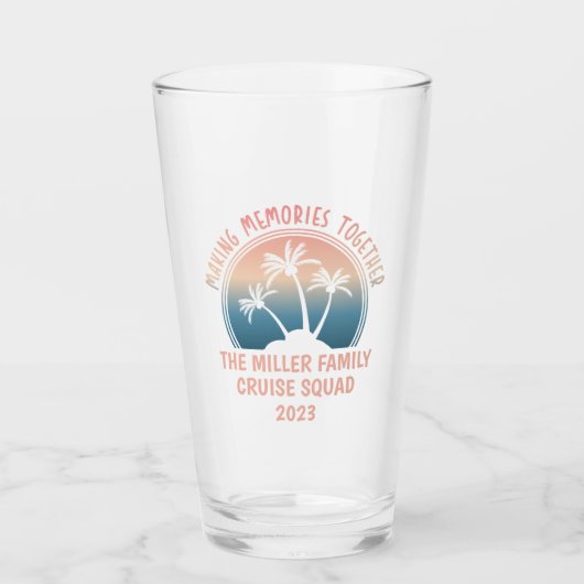 Verre Voyage sur mesure en famille Summer Beach (Devant)