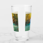 Verre Vue d'automne de la cascade d'Erawan Thaïlande (Gauche)